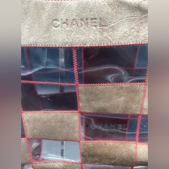 Chanel Naked Patchwork Suede and PVC Tote - Picture 2 of 12